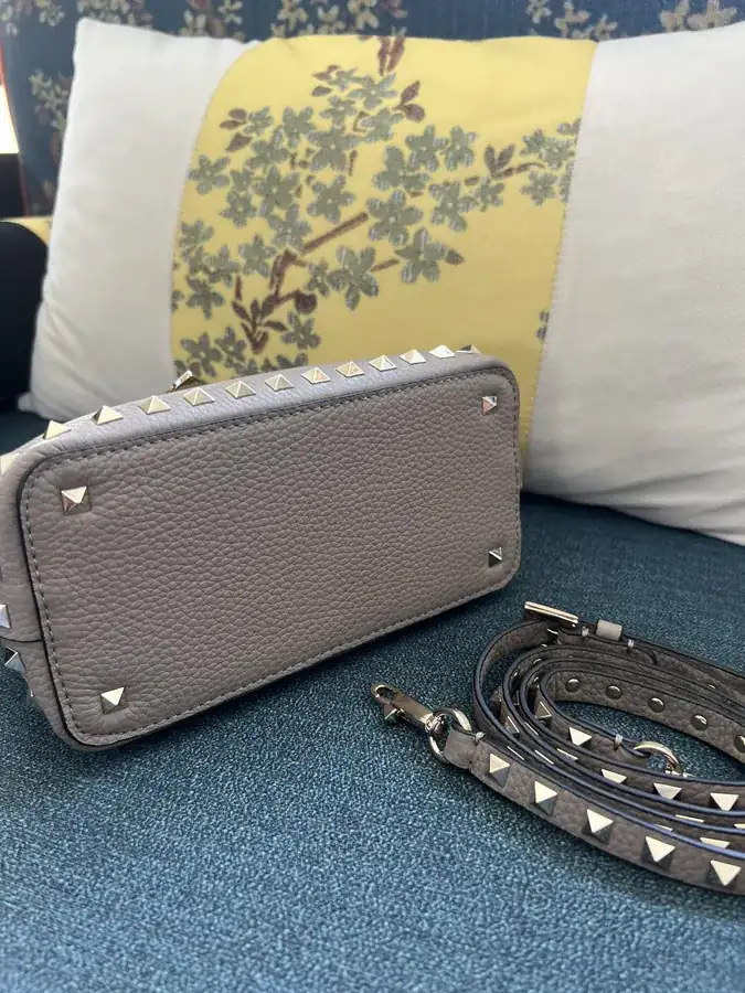 GARAVANI Rockstud Grained Calfskin Handbag