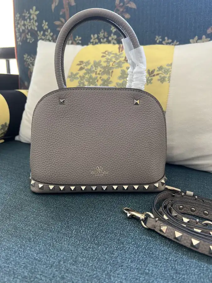 GARAVANI Rockstud Grained Calfskin Handbag