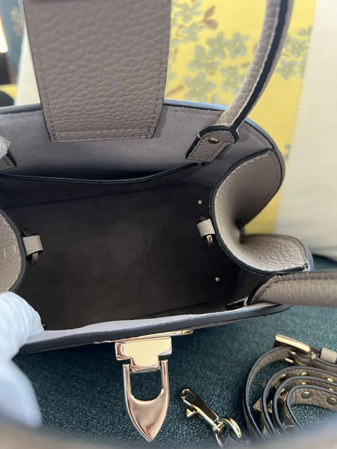 GARAVANI Rockstud Grained Calfskin Handbag