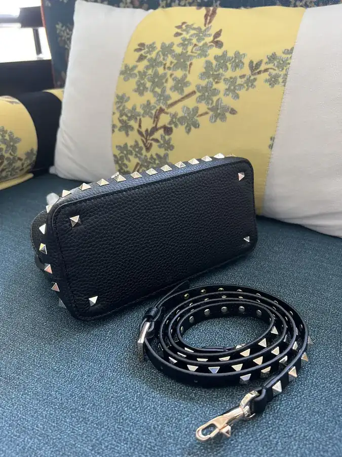 GARAVANI Rockstud Grained Calfskin Handbag