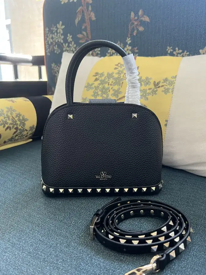 GARAVANI Rockstud Grained Calfskin Handbag
