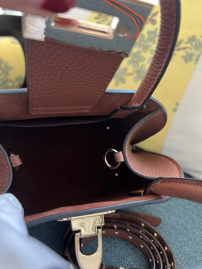 GARAVANI Rockstud Grained Calfskin Handbag