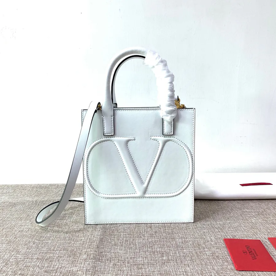 Garavani VLOGO Walk Mini Tote Bag Grained Calfskin