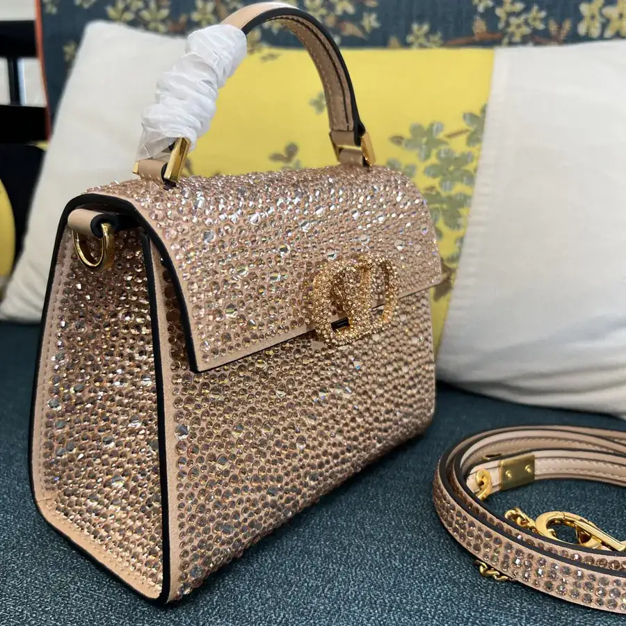 VSLING Mini Calfskin Handbag with Adjustable Strap