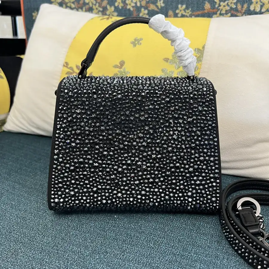 VSLING Mini Calfskin Handbag with Adjustable Strap