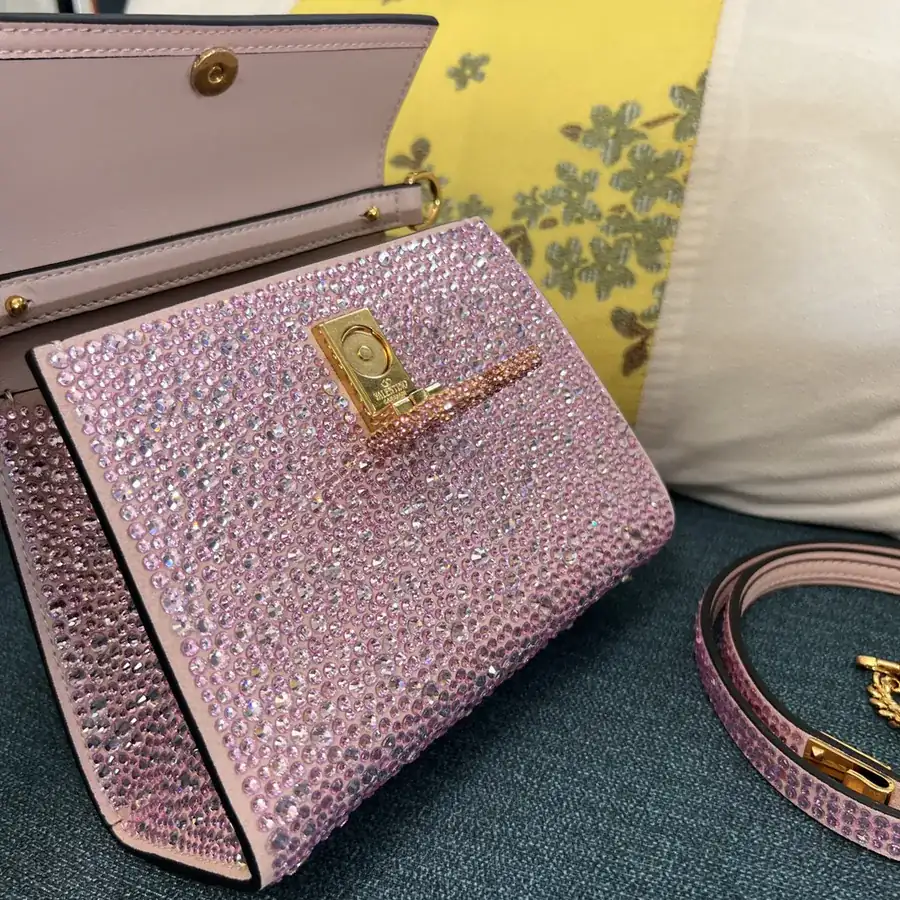 VSLING Mini Calfskin Handbag with Adjustable Strap