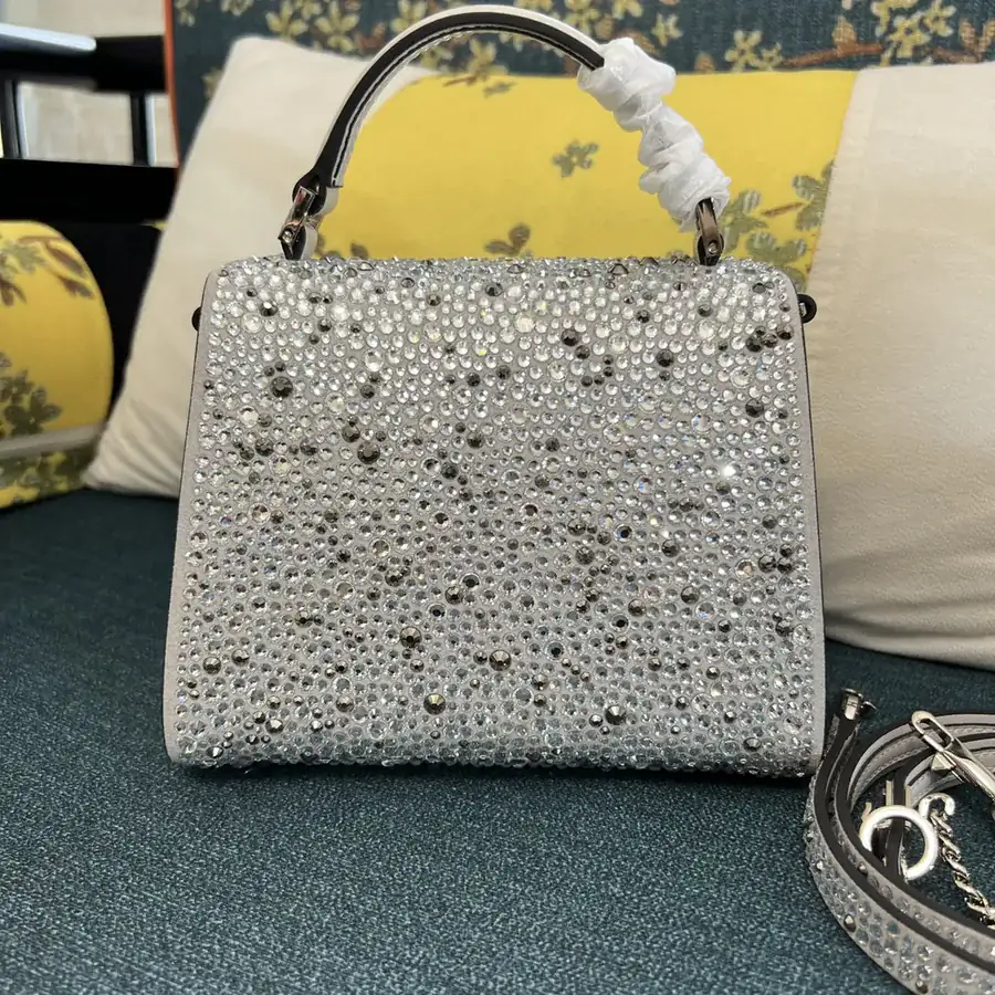 VSLING Mini Calfskin Handbag with Adjustable Strap