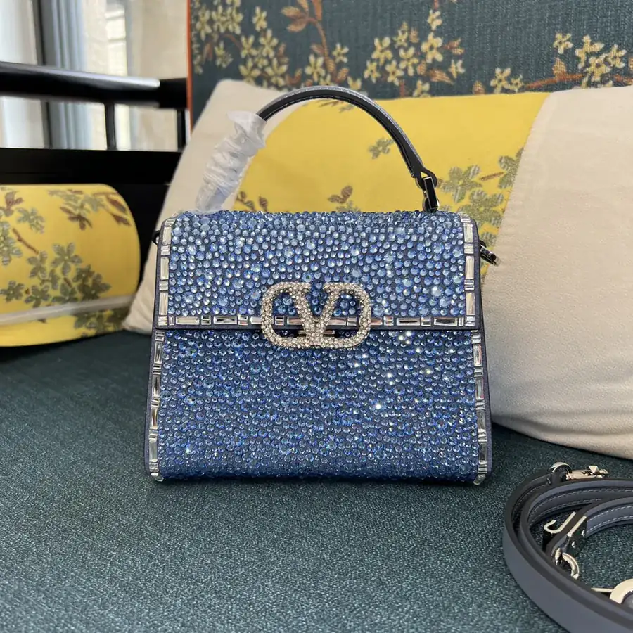 VSLING Mini Calfskin Handbag with Adjustable Strap