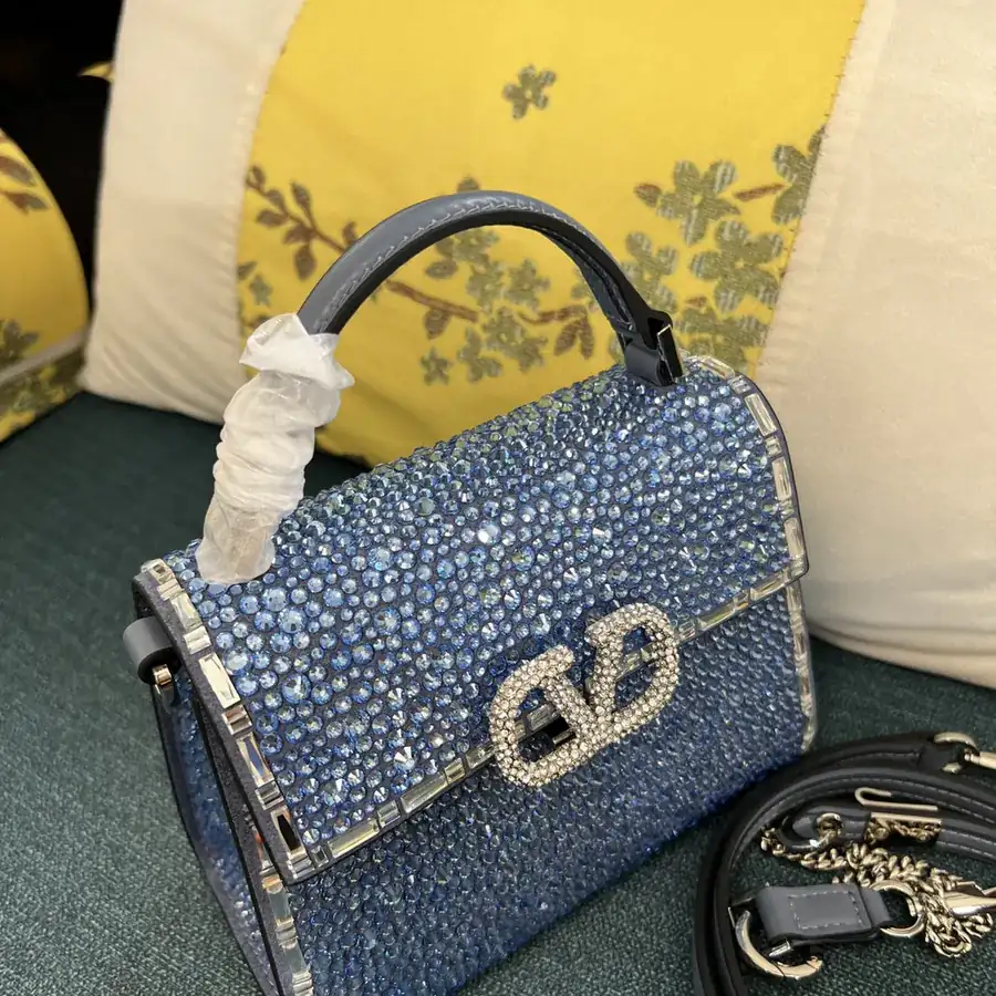 VSLING Mini Calfskin Handbag with Adjustable Strap