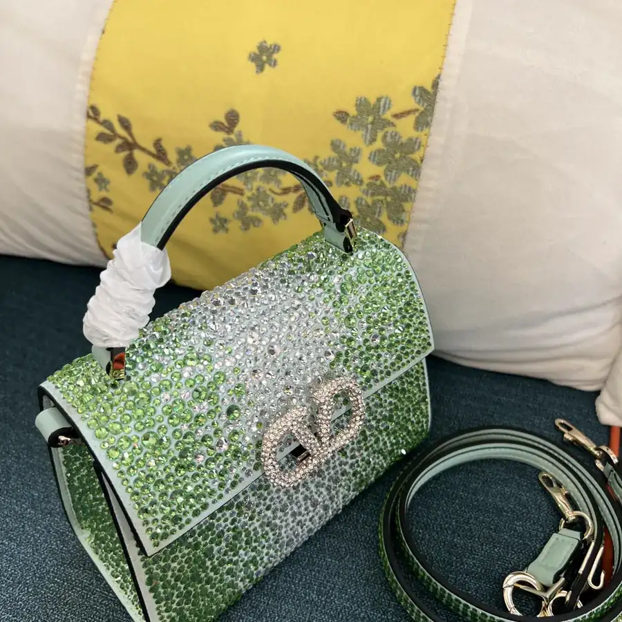 VSLING Mini Alligator Print Calfskin Bag with Adjustable Strap