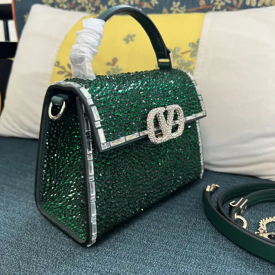 VSLING Mini Calfskin Handbag with Adjustable Strap