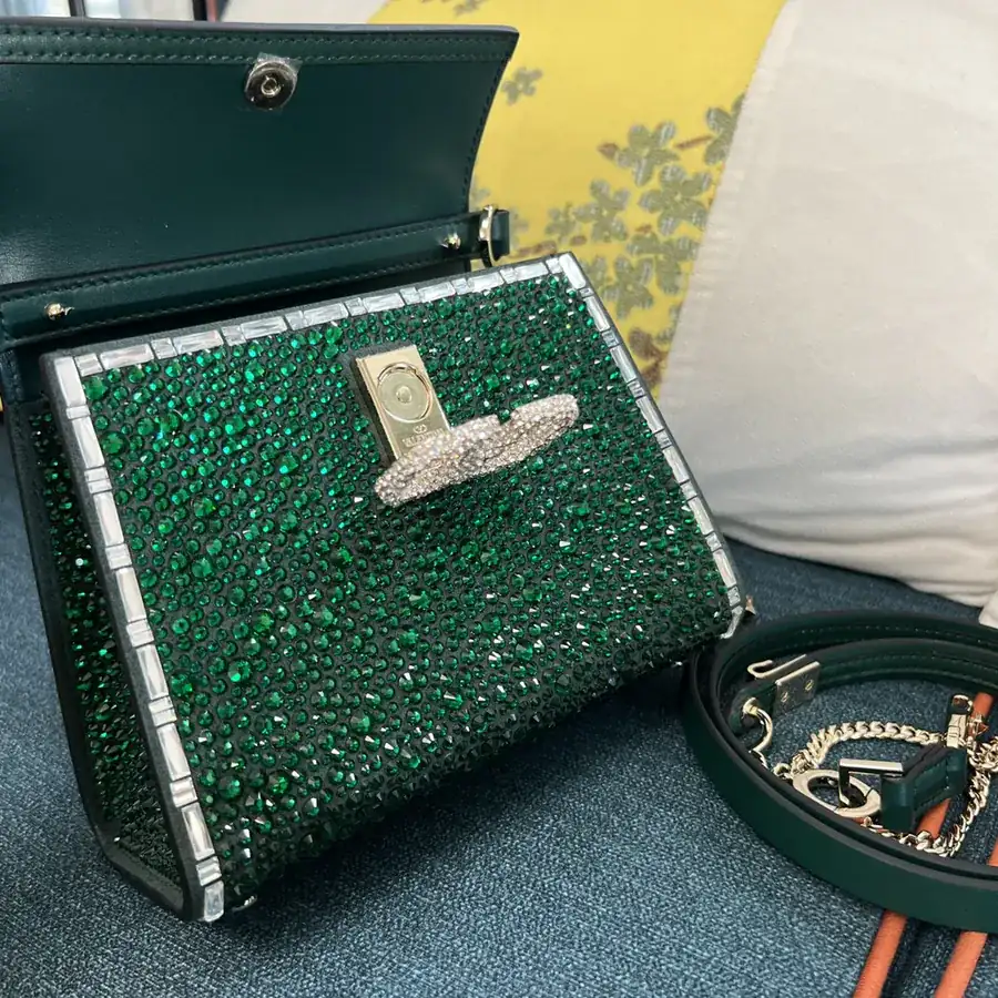 VSLING Mini Calfskin Handbag with Adjustable Strap