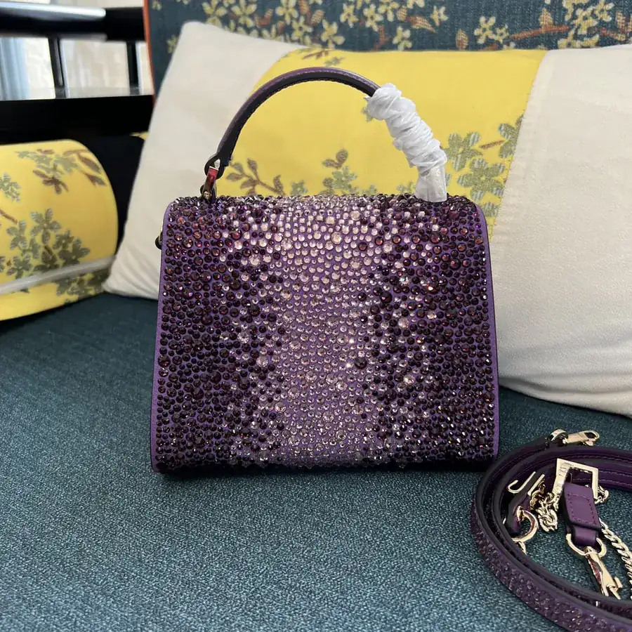 VSLING Mini Calfskin Handbag with Adjustable Strap