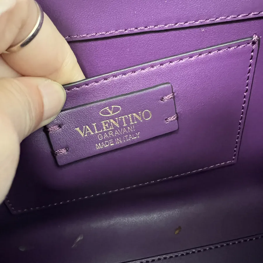 VSLING Mini Calfskin Handbag with Adjustable Strap