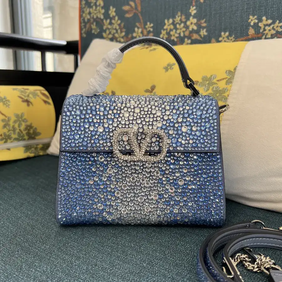 VSLING Mini Calfskin Handbag with Adjustable Strap