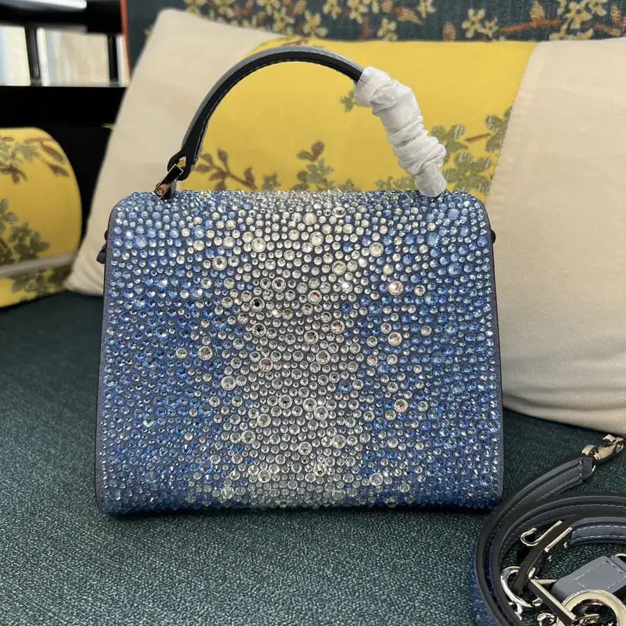 VSLING Mini Calfskin Handbag with Adjustable Strap
