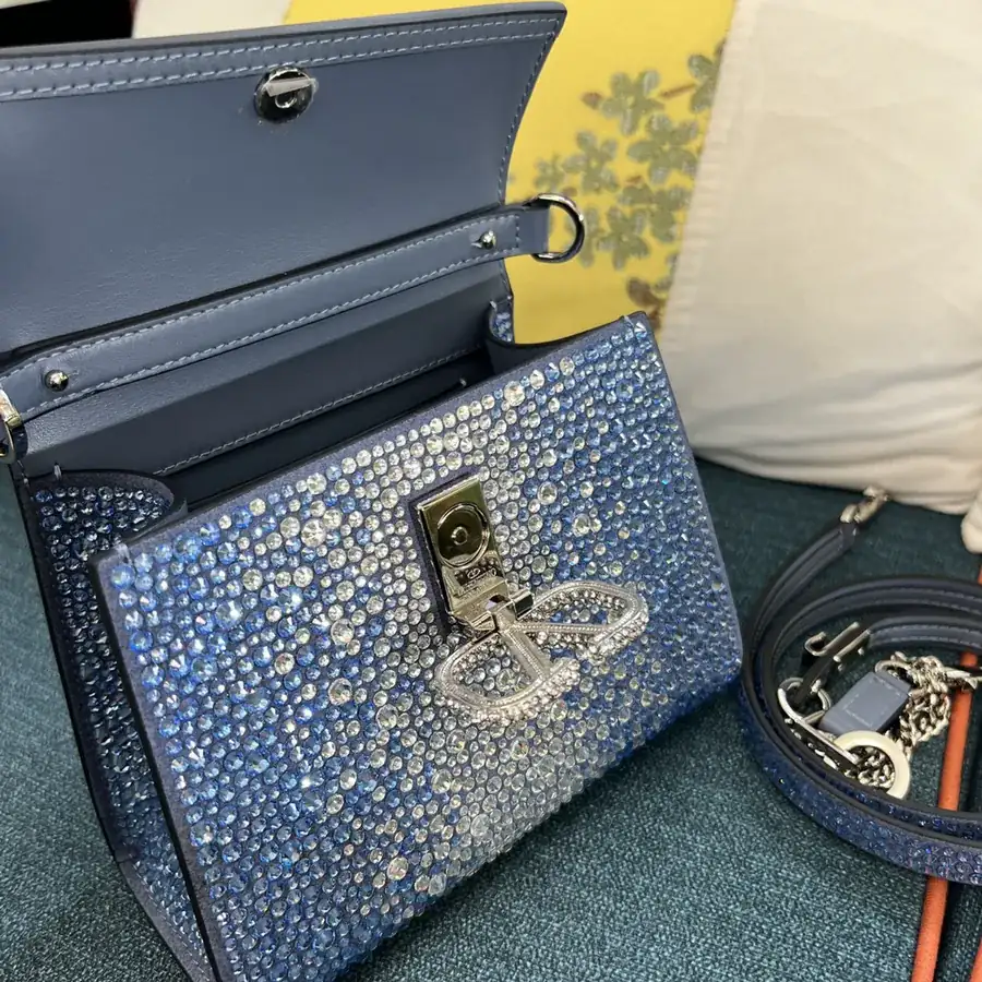 VSLING Mini Calfskin Handbag with Adjustable Strap