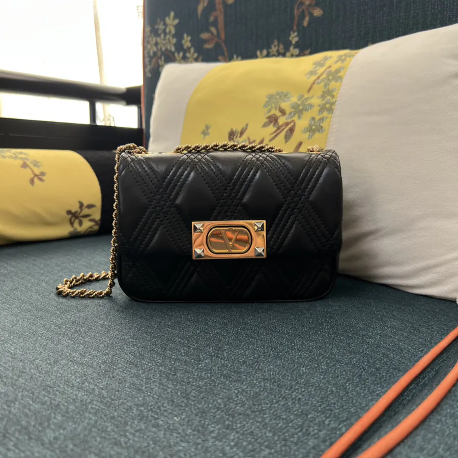 GARAVANI QUILTIE 67 Mini Leather Chain Handbag