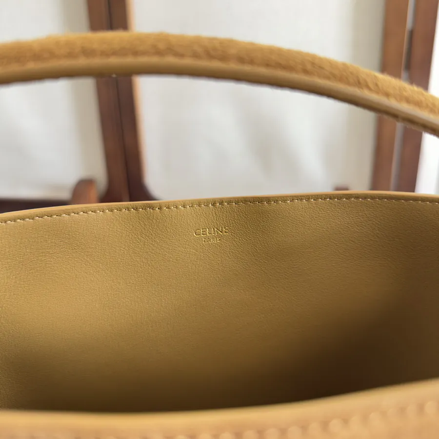 CE New Bucket Bag in Grained Calfskin Brown
