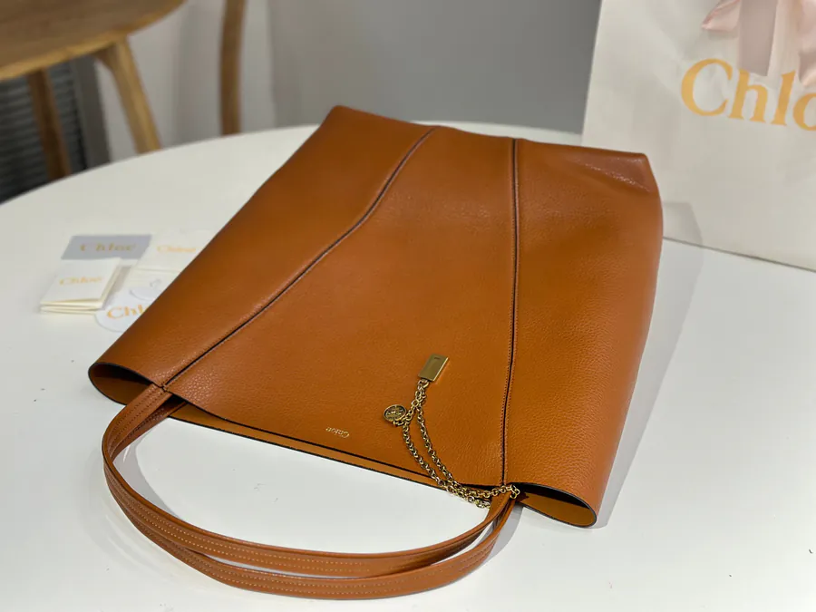 Chloe Spin Bag Large Brown