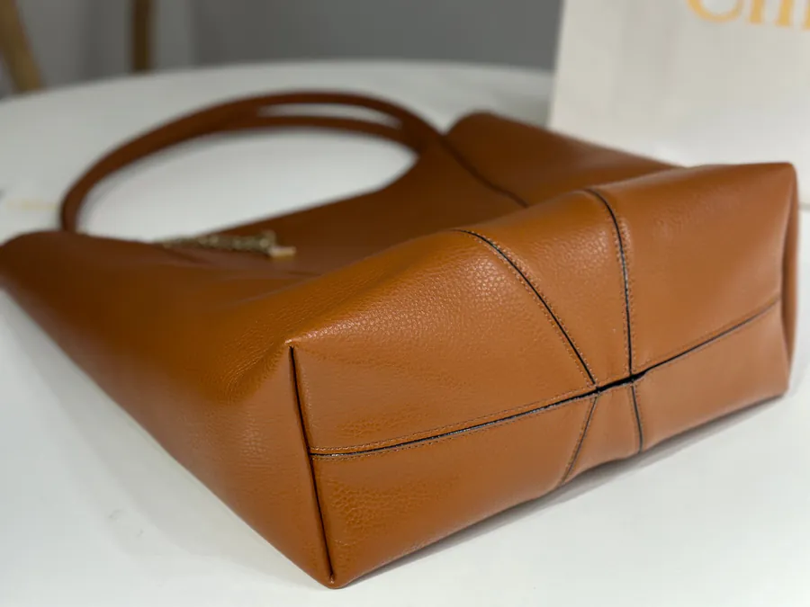 Chloe Spin Bag Large Brown