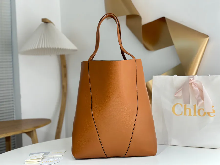 Chloe Spin Bag Large Brown
