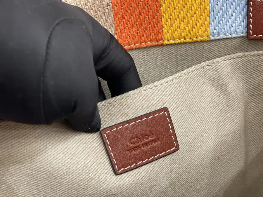 Chloe Rainbow Woody Tote Mid Size