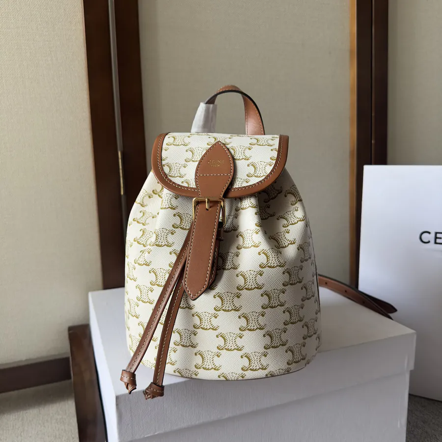 CELIN 2022 Spring Summer New Collection | Mini Backpack with Triomphe Canvas
