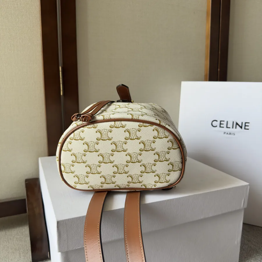 CELIN 2022 Spring Summer New Collection | Mini Backpack with Triomphe Canvas