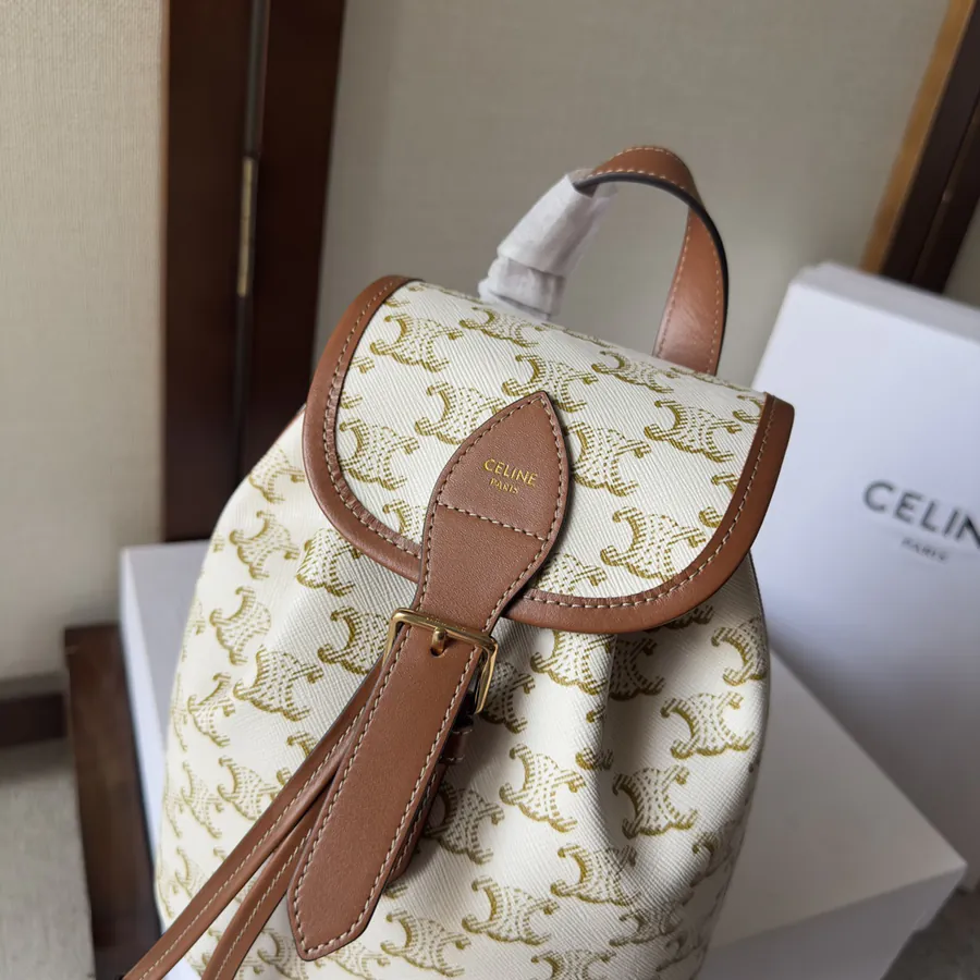 CELIN 2022 Spring Summer New Collection | Mini Backpack with Triomphe Canvas
