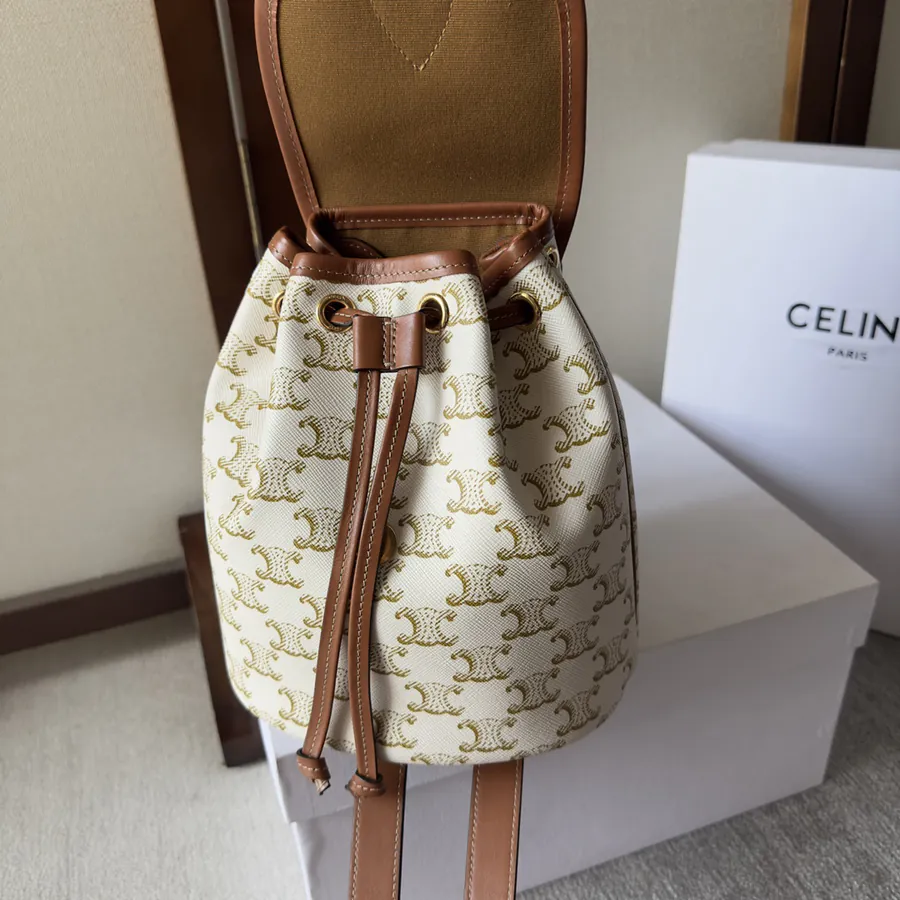 CELIN 2022 Spring Summer New Collection | Mini Backpack with Triomphe Canvas