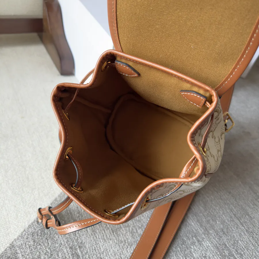 CELIN 2022 Spring Summer New Collection | Mini Backpack with Triomphe Canvas