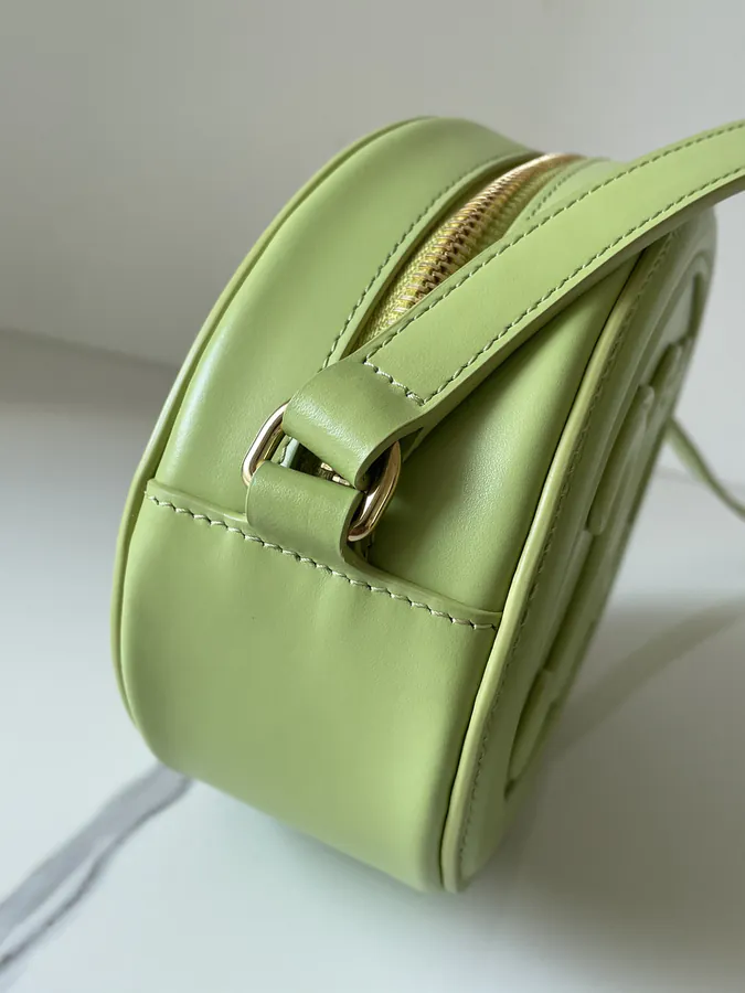 Triomphe Canvas Smooth Calfskin Elliptical Handbag