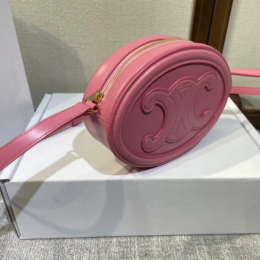 Celin Small Round Bag 198603# Compact Phone Case