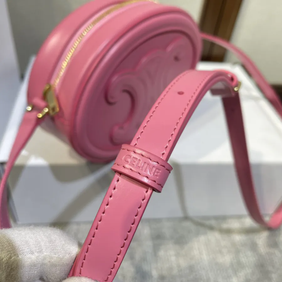Celin Small Round Bag 198603# Compact Phone Case