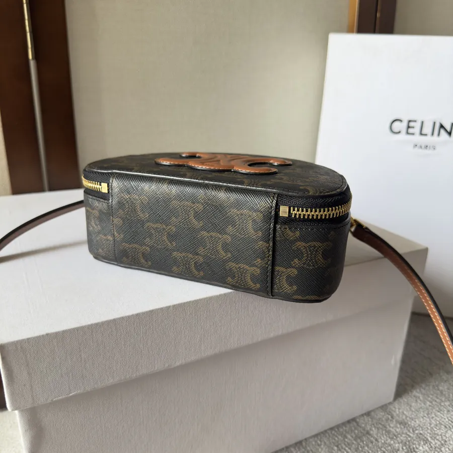 CELIN E23s Mini Half Moon Bag with Logo Print