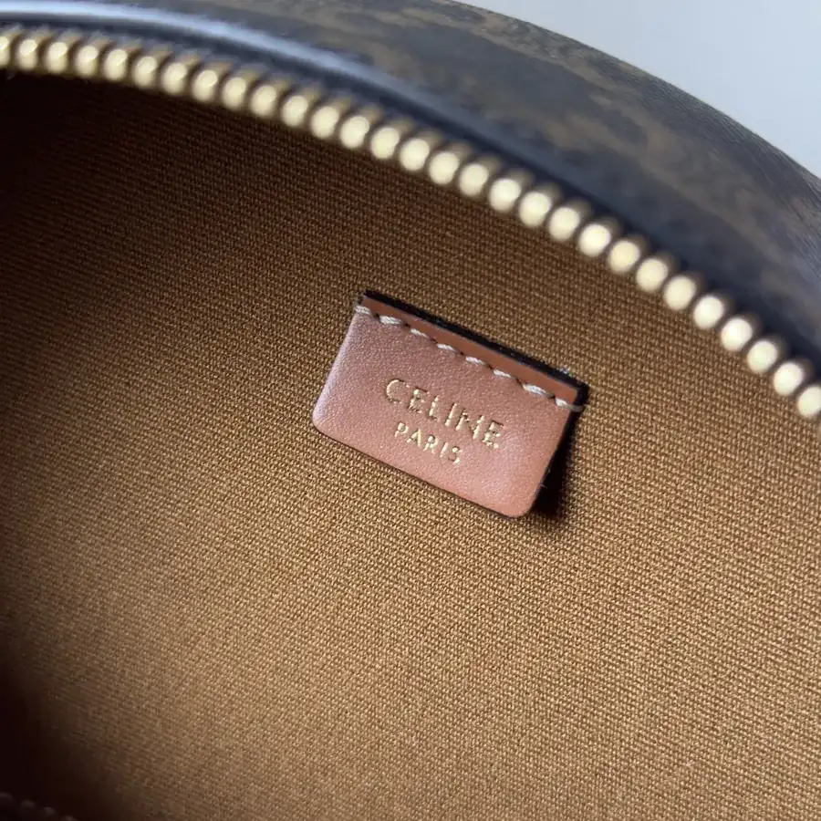 CELIN E23s Mini Half Moon Bag with Logo Print