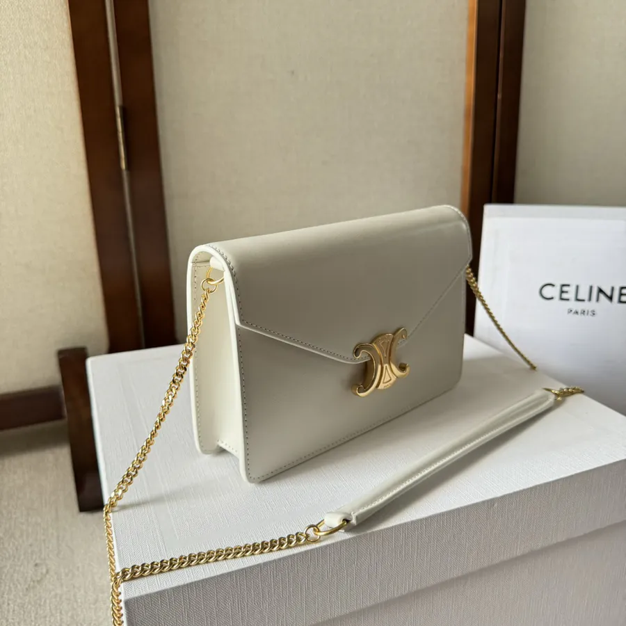 CELIN* CUIR TRIOMPHE Logo Print Wallet