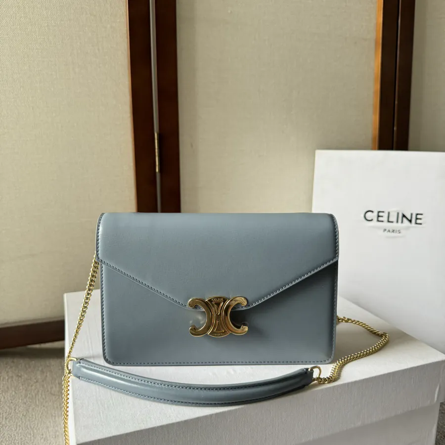 CELIN* CUIR TRIOMPHE Logo Print Wallet