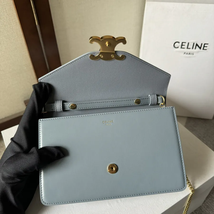 CELIN* CUIR TRIOMPHE Logo Print Wallet