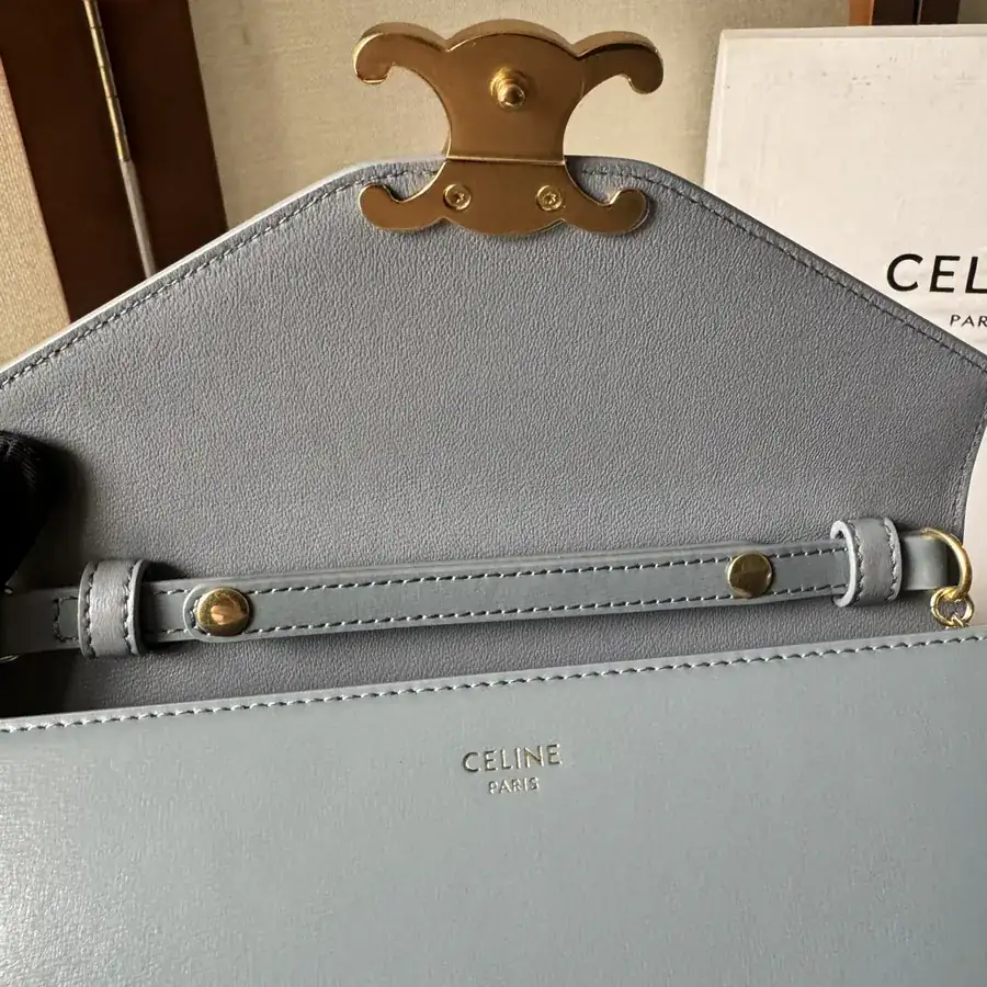 CELIN* CUIR TRIOMPHE Logo Print Wallet
