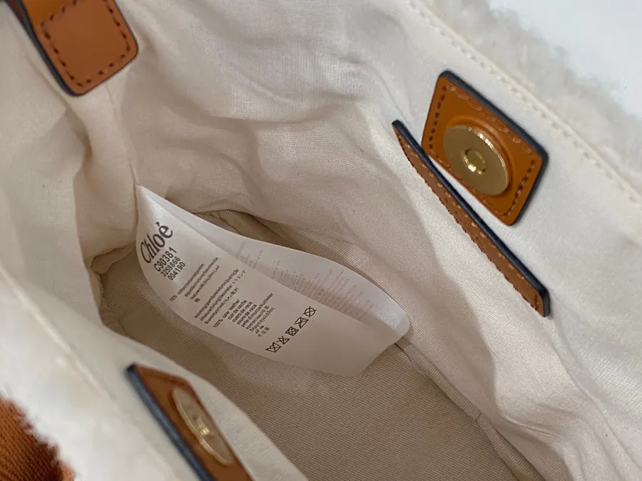 Chloe Woody Faux Fur Tote Bag