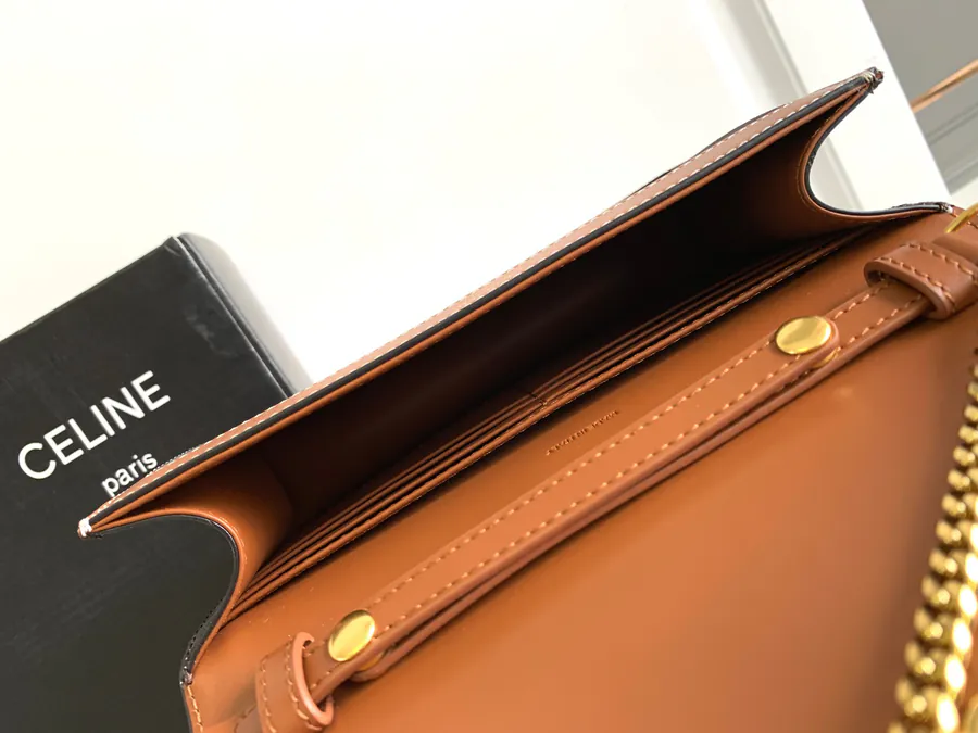 CELIN* Cuir Triomphe Logo Print Wallet