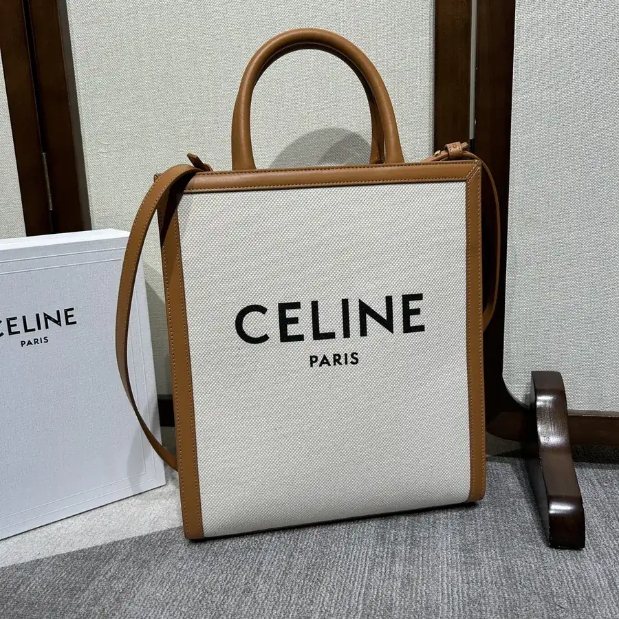 Celine Cabas Small Shoulder Bag Canvas