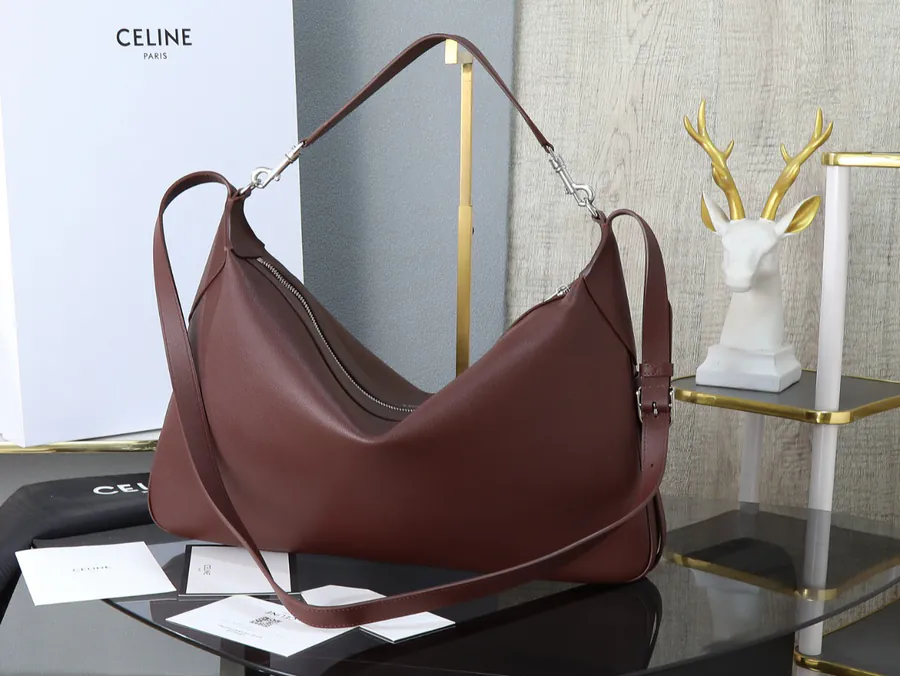 CE New Romy Men's Large Bag with Signature Print and Leather Trim