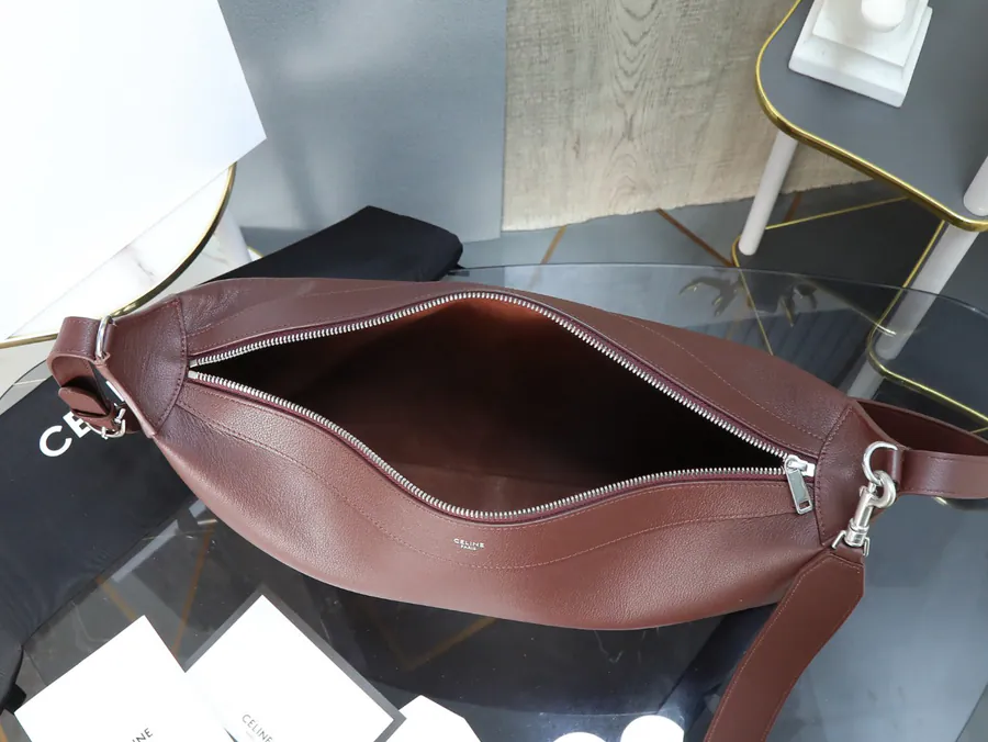 CE New Romy Men's Large Bag with Signature Print and Leather Trim