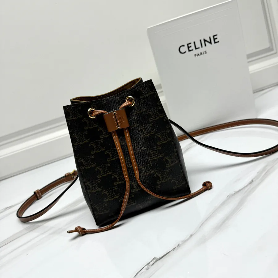 CE New Burnt Bag Mini Size, Classic Monogram, Leather Trim