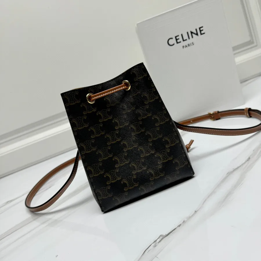 CE New Burnt Bag Mini Size, Classic Monogram, Leather Trim