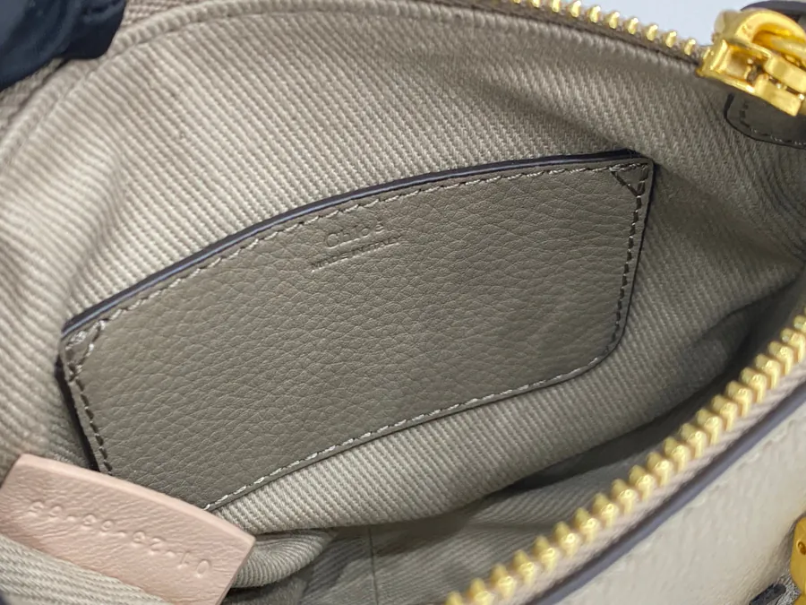 Chloe x Marcie Mini Gray and White Bag