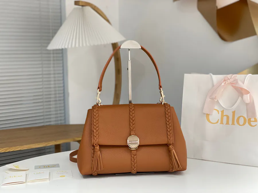 Chloé Penelope Coin Purse Large Grained Calfskin